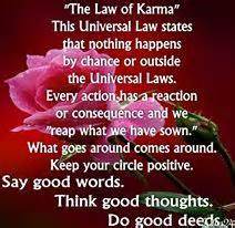 Rays Of Wisdom - Healers And Healing - The Law Of Karma